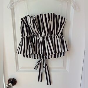 Woman’s striped top